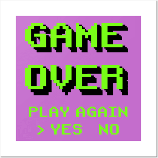 Game Over Posters and Art